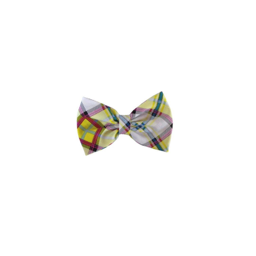 Colorful Plaid Bow Tie